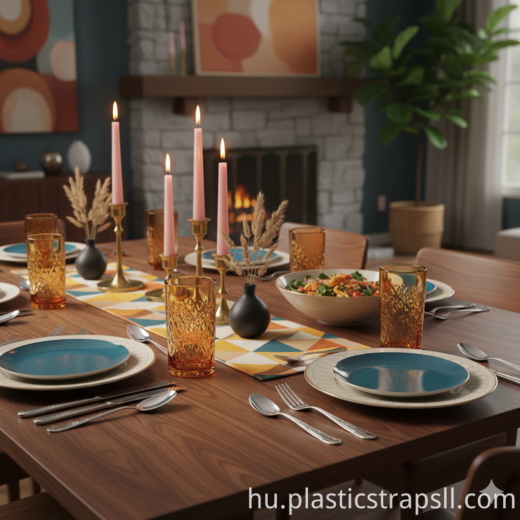 Medieval/retro aesthetic dinner party supplies